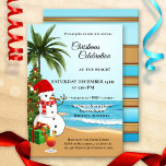 Colourful Christmas Beach Celebration Invitation<br><div class="desc">A festive invitation for a Christmas celebration at the beach. Beautiful for a Christmas in a tropical climate or for a Christmas in July. Great for families as well as company outings.</div>