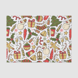 Colourful Christmas Celebration Tissue Paper