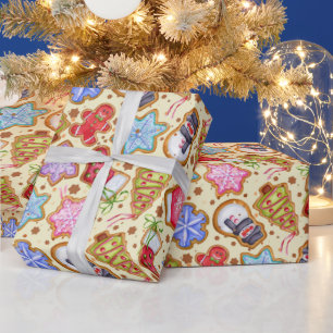 Colourful Christmas Cookies Wrapping Paper