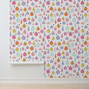 Colourful Christmas Holiday Decorations Festive Wallpaper