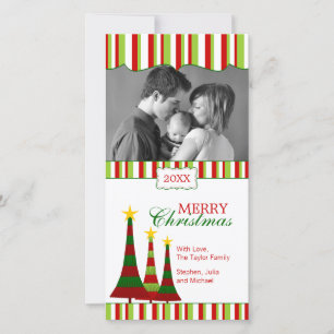 Colourful Christmas Holiday Photo Cards