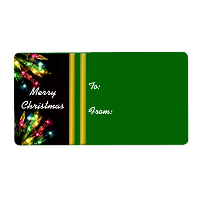 Colourful Christmas Light Border (Front)