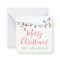 Colourful Christmas Lights Gift Enclosure Cards