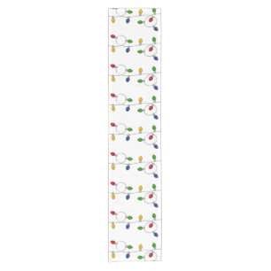 Colourful Christmas Lights Table Runner