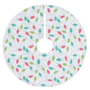 Colourful Christmas Lights Tree Skirt