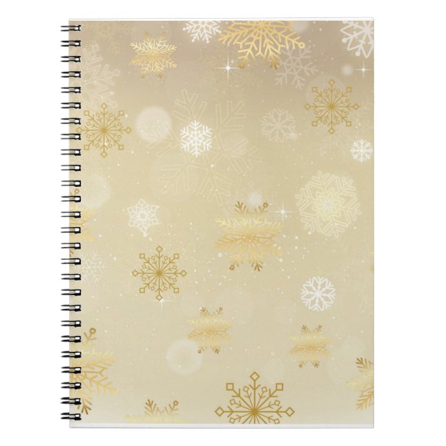 Colourful Christmas Notebook – Festive Winter Desi (Front)