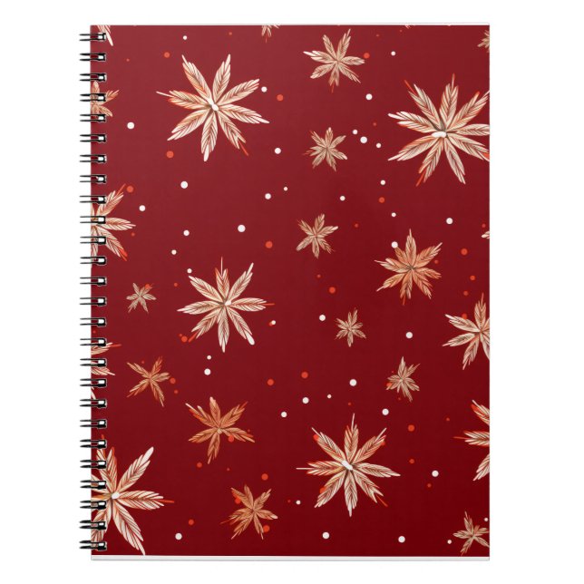 Colourful Christmas Notebook – Festive Winter Desi (Front)
