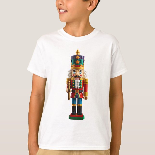 Colourful Christmas Nutcracker Toy T-Shirt (Front)
