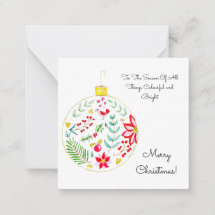 Colourful Christmas Ornament Card