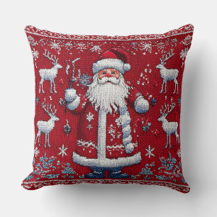 Colourful christmas pattern cushion