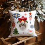 Colourful Christmas Photo Decorative Pillow<br><div class="desc">Colourful Christmas Decorative Photo Pillow. Click Personalise to Edit your Name and photo. A perfect grandparent's gift or as your Christmas family home decor.</div>