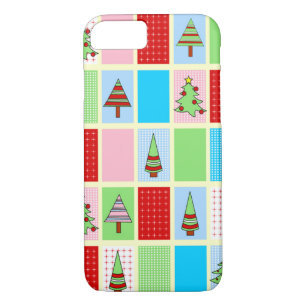 Colourful Christmas Squares iPhone 8/7 Case
