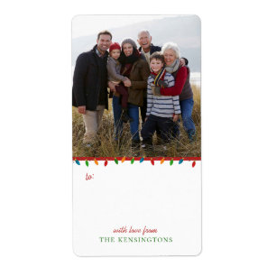 Colourful Christmas String Lights   Holiday Photo