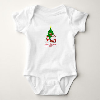 colourful Christmas T-shirt Baby Bodysuit