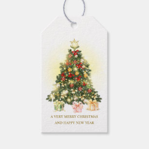 Colourful Christmas Tree Gift Tag