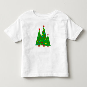 Colourful Christmas Tree Merry Christmas Kid Toddler T-Shirt