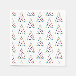Colourful Christmas Tree Napkin
