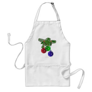 Colourful Christmas Tree Ornaments Standard Apron