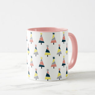 Colourful Christmas tree pattern Mug