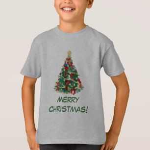 Colourful Christmas Tree: Vector Art: T-Shirt