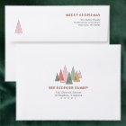 Colourful Christmas Trees Back