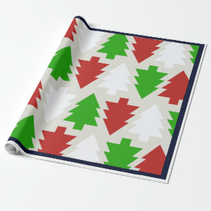 Colourful Christmas Trees - Wrapping Paper