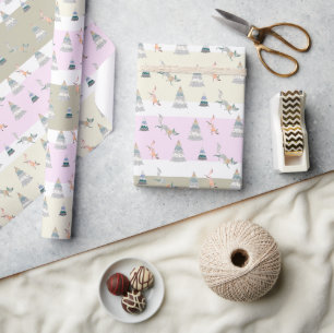 Colourful Christmas Winter Wonder Land Wrapping Paper