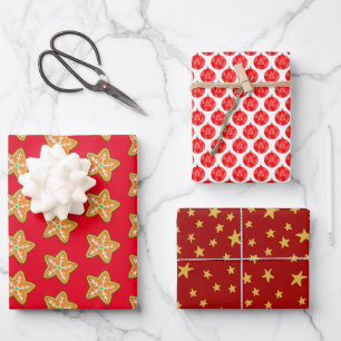 Colourful  Christmas Wrapping Paper Sheet