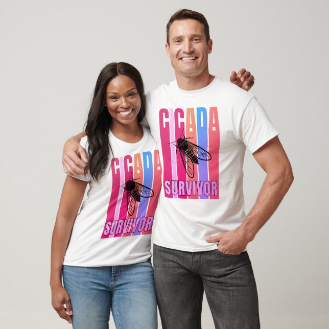 Colourful CICADA SURVIVOR Souvenir T-Shirt (Unisex)