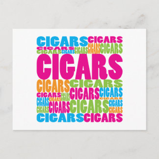 Colourful Cigars Postcard