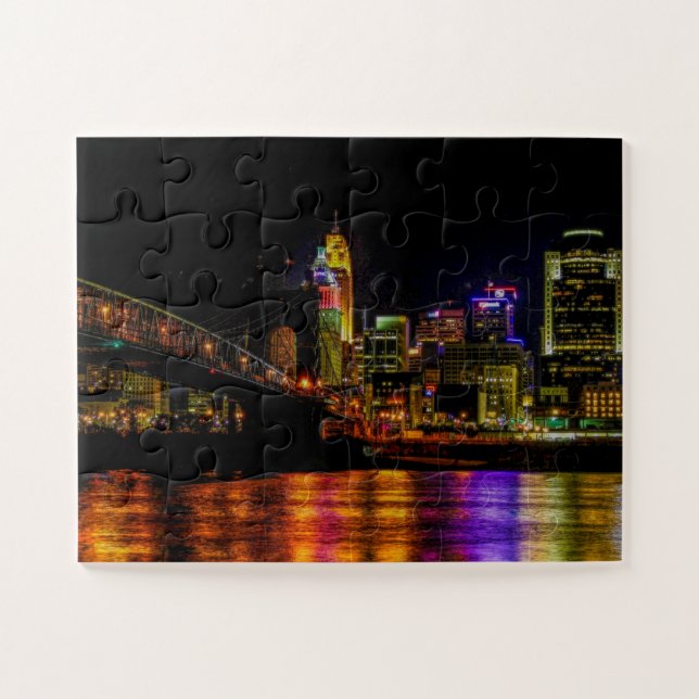 Colourful Cincinnati Jigsaw Puzzle (Horizontal)