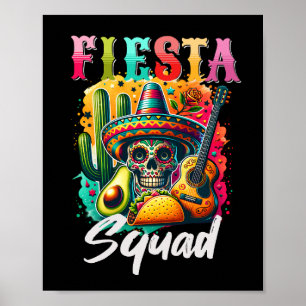 Colourful Cinco de Mayo Fiesta Squad design Poster