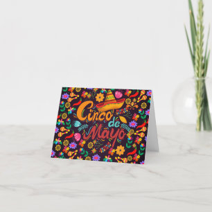 Colourful Cinco De Mayo Thank You Card