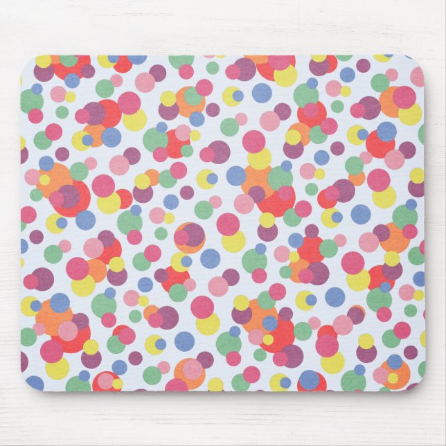 Colourful Circle Collection Mouse Mat (Front)