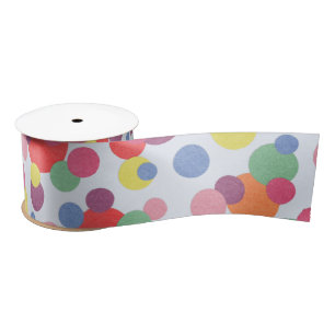 Colourful Circle Collection Satin Ribbon