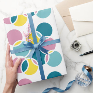 Colourful Circle Design – Fun Geometric Print Wrapping Paper
