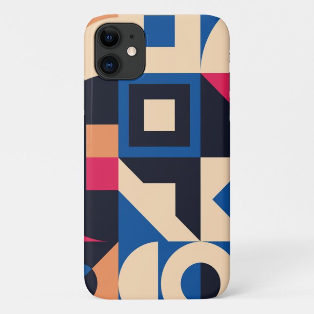 colourful circle geometric pattern Case-Mate iPhone case (Back)