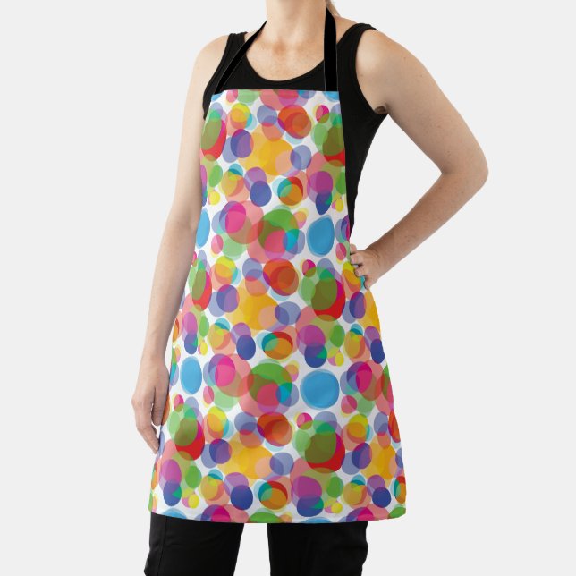 Colourful Circle Pattern Apron (Insitu)