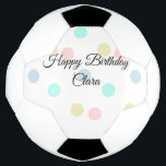 Colourful circle shape happy birthday add name tex football<br><div class="desc">Design</div>