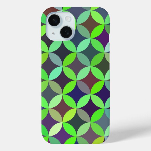 Colourful Circle Star Quilt Pattern Case-Mate iPhone Case (Back)