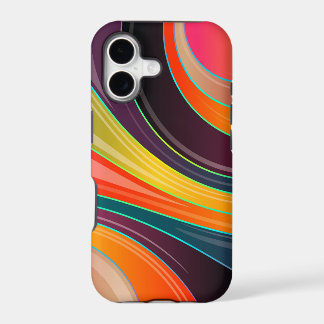 colourful circle swirl abstract phone case