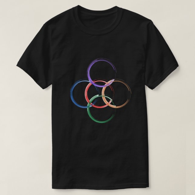 colourful circle  T-Shirt (Design Front)