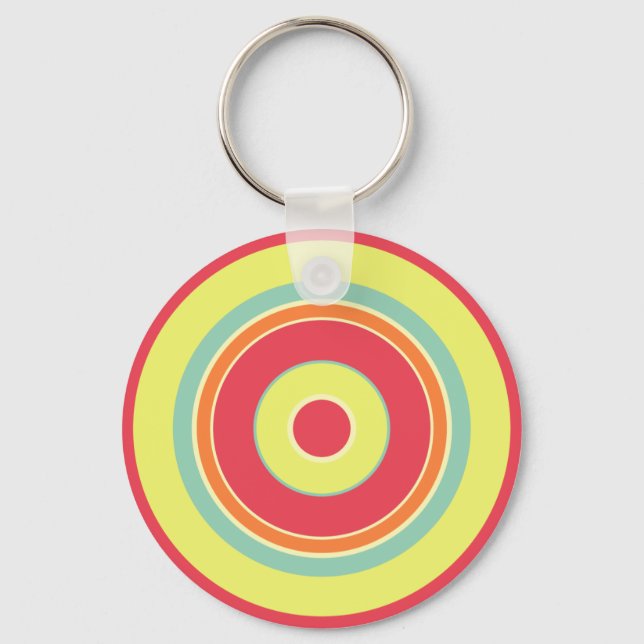 Colourful Circles 01 Key Ring (Front)