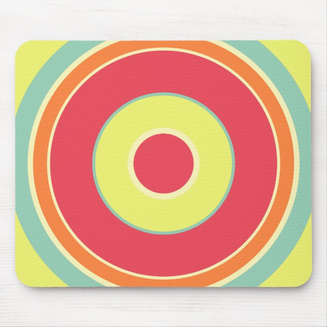 Colourful Circles 01 Mouse Mat (Front)
