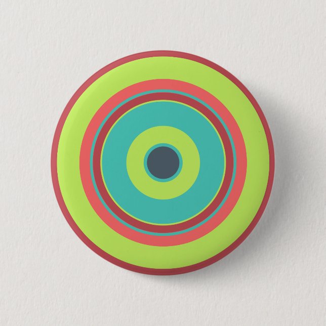 Colourful Circles 04 6 Cm Round Badge (Front)
