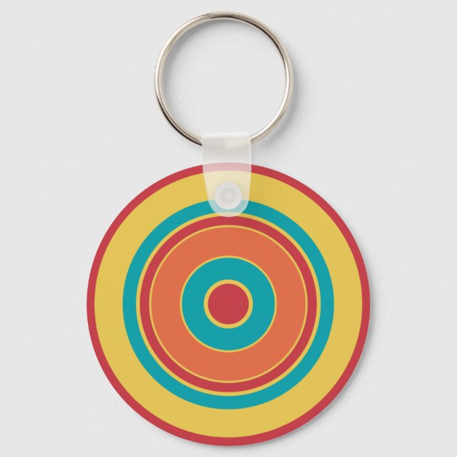 Colourful Circles 05 Key Ring (Front)