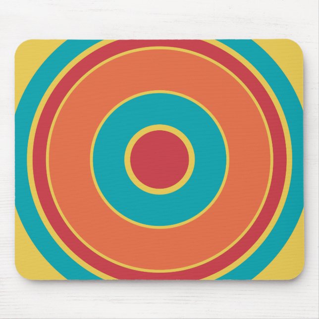 Colourful Circles 05 Mouse Mat (Front)