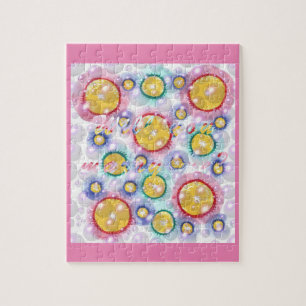 Colourful circles and bubbles, will you marry me jigsaw puzzle