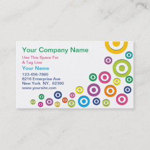 Colourful Circles Business Card