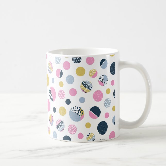 Colourful Circles  Coffee Mug (Right)